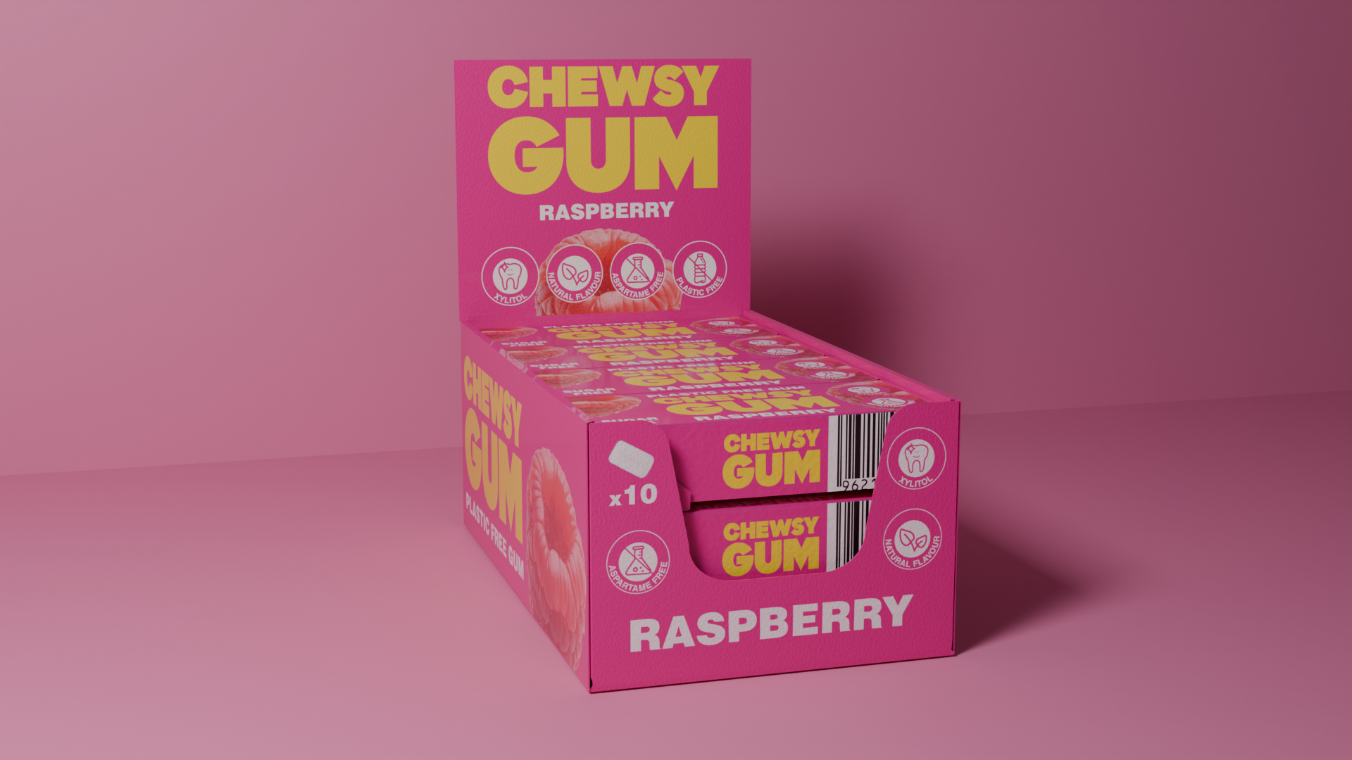 Raspberry Gum